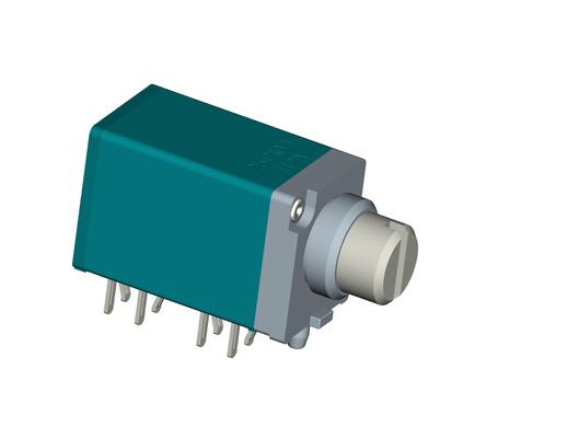 Four Gang Rotary Potentiometer Featuring Metal Shaft Engineered for Durable Voltage Control Components